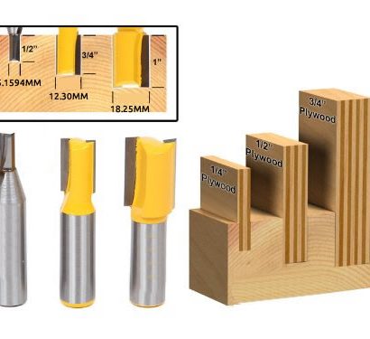 Kit 3 Fresa Reta p/ Canal