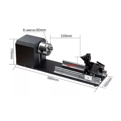 Eixo Rotativo Para Maquinas Laser / Cnc - Gravar Cuias e Cilindros