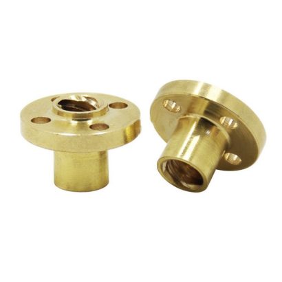 Castanha em Latão p/ Fuso Trapezoidal TR8x8mm - Passo 2mm